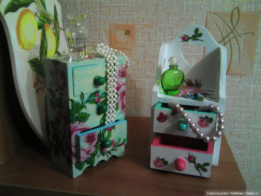 Комодики для кукол или для украшений