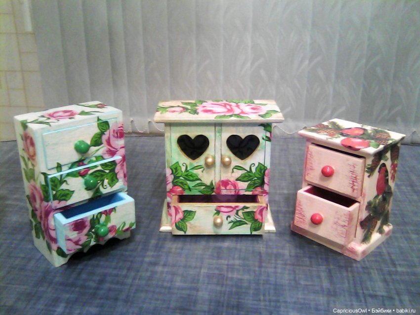 Комодики для кукол или для украшений