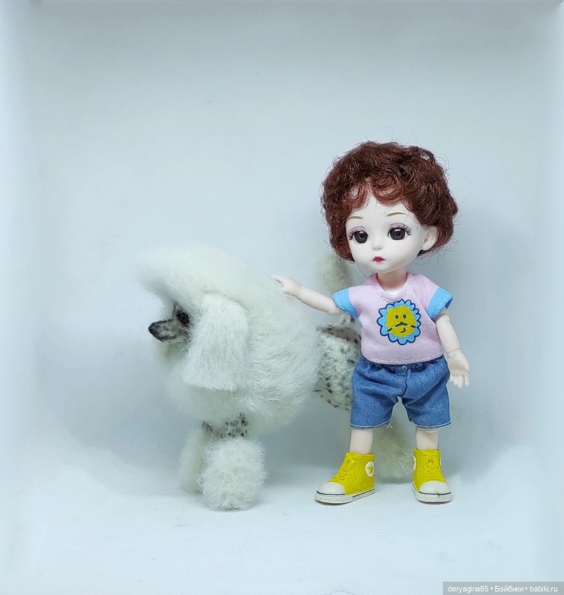 Королевский пудель — Валяные игрушки из шерсти: сухое валяние (фото 6)