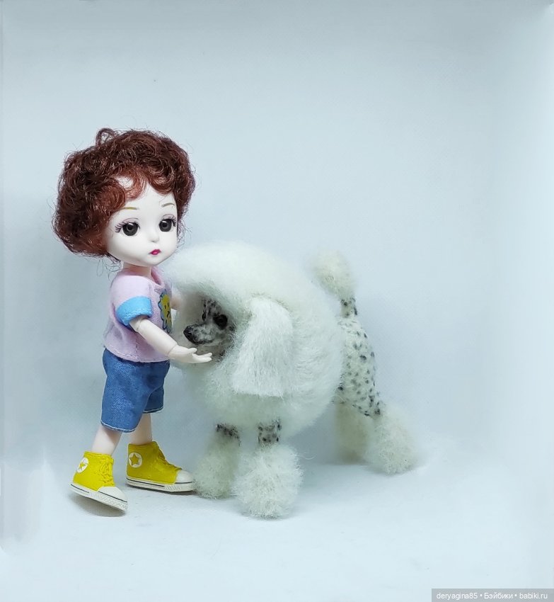 Королевский пудель — Валяные игрушки из шерсти: сухое валяние (фото 3)