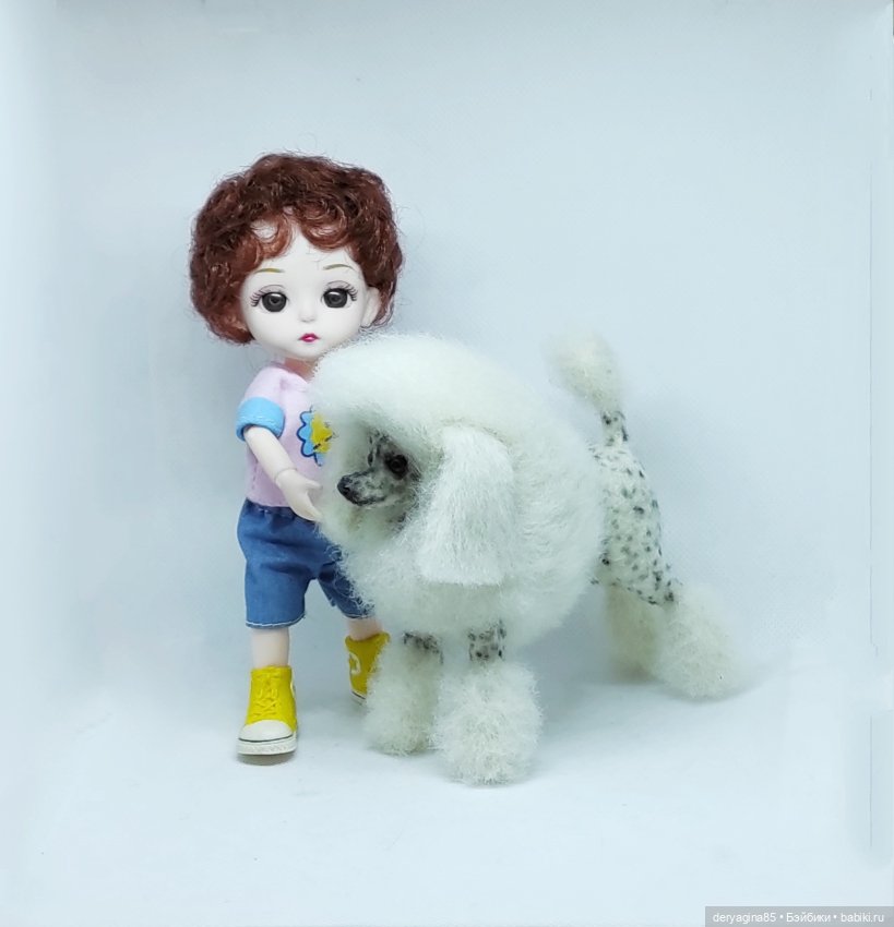 Королевский пудель — Валяные игрушки из шерсти: сухое валяние (фото 8)