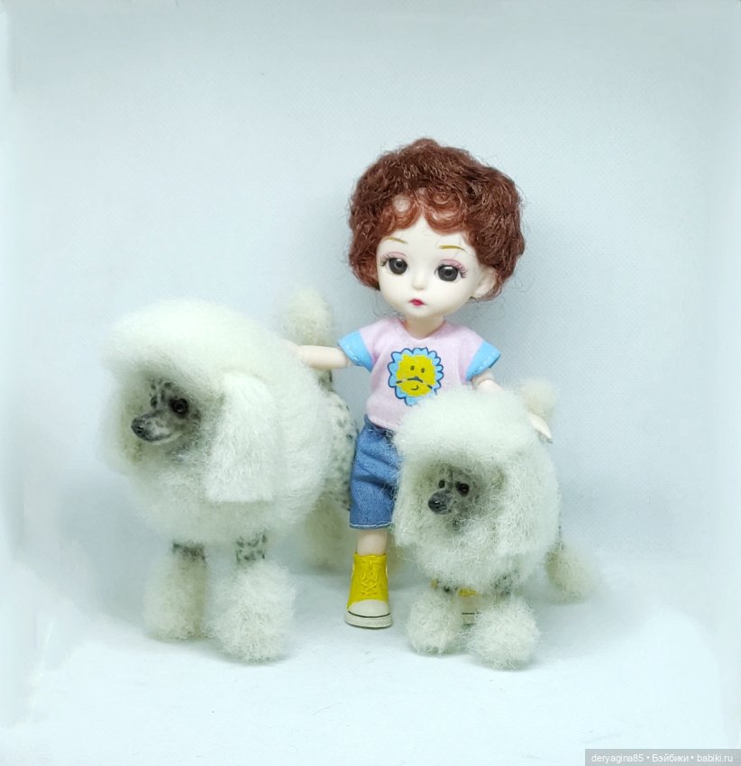 Королевский пудель — Валяные игрушки из шерсти: сухое валяние