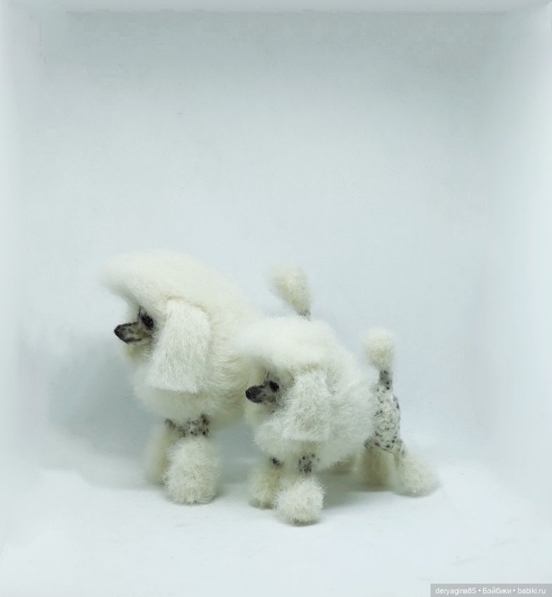 Королевский пудель — Валяные игрушки из шерсти: сухое валяние (фото 2)