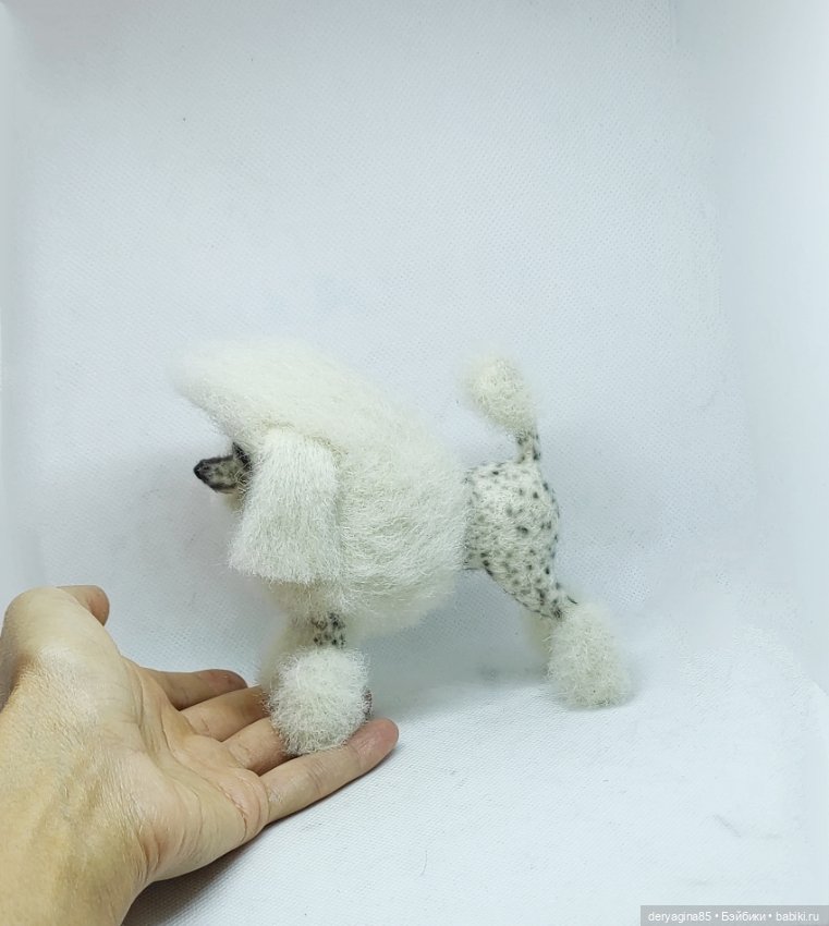 Королевский пудель — Валяные игрушки из шерсти: сухое валяние (фото 7)