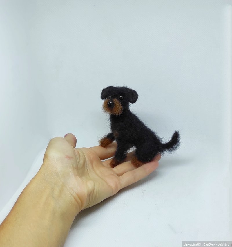 Просто дворняжка — Валяные игрушки из шерсти: сухое валяние (фото 6)