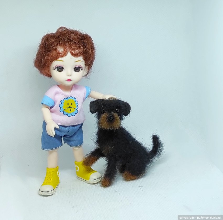 Просто дворняжка — Валяные игрушки из шерсти: сухое валяние (фото 3)