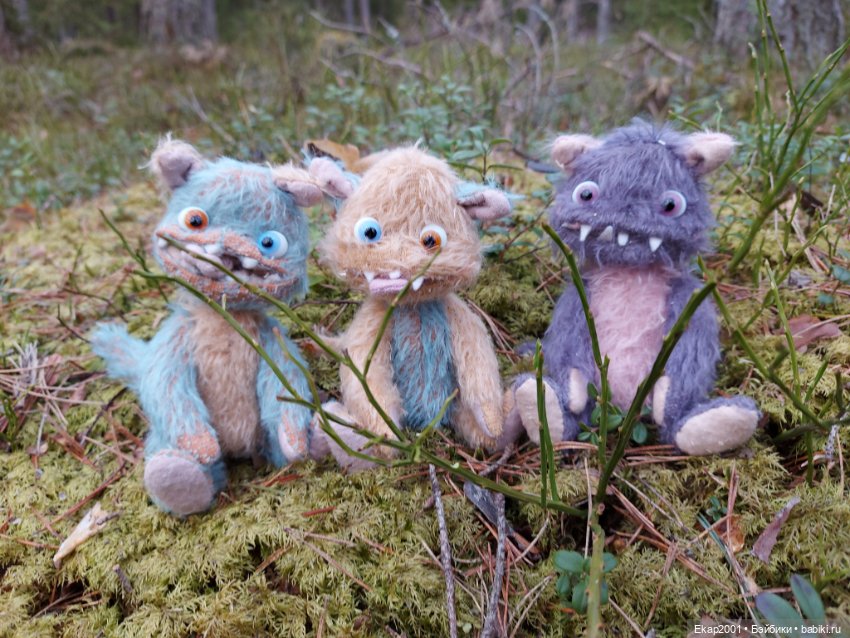 Близнецы и другие — Авторские мишки Тедди и друзья: фото (фото 4)