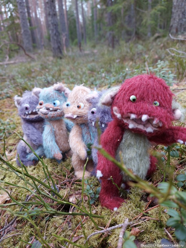 Близнецы и другие — Авторские мишки Тедди и друзья: фото (фото 7)
