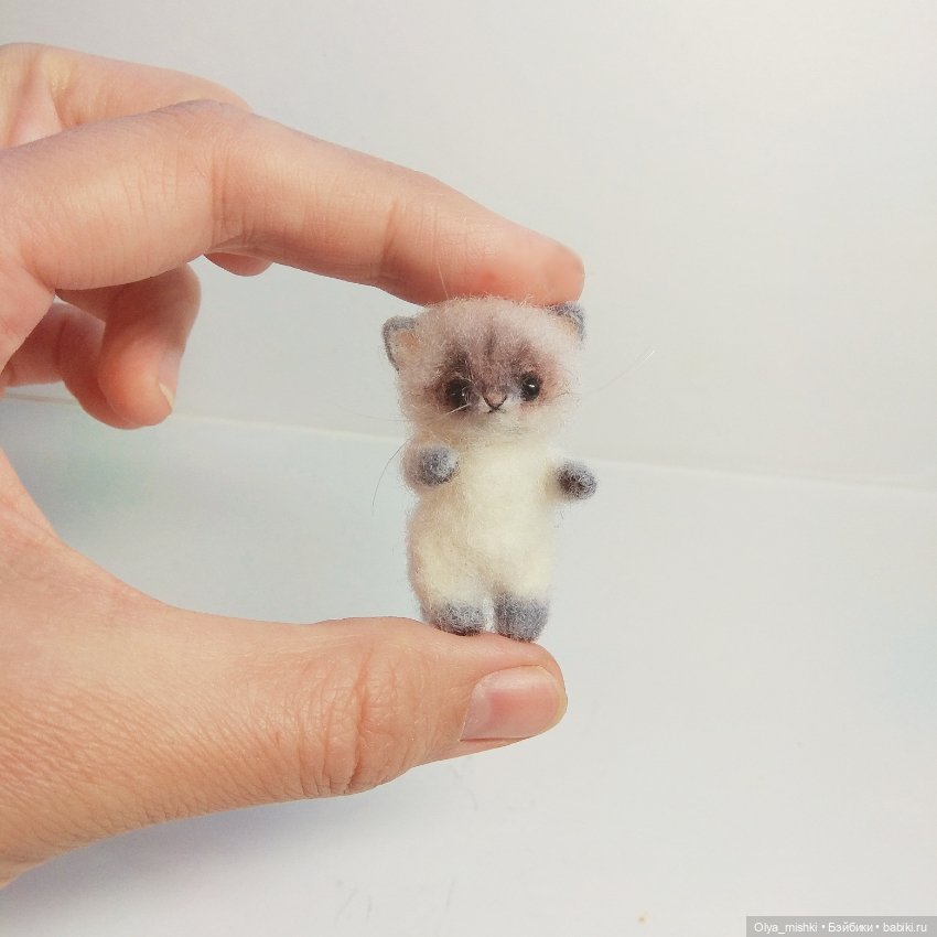 Котейка — Валяные игрушки из шерсти: сухое валяние (фото 9)