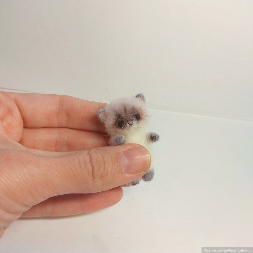 Котейка — Валяные игрушки из шерсти: сухое валяние (фото 8)