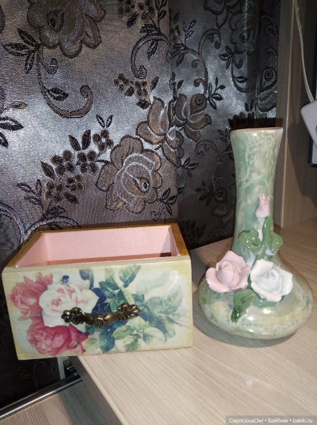 Акварельные розы — Мебель для кукол и домиков: фото