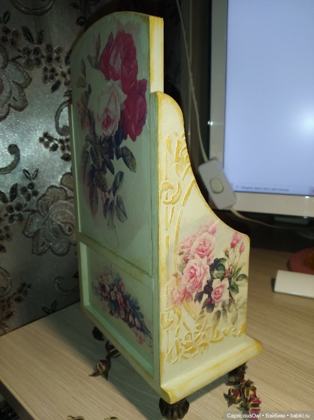 Акварельные розы — Мебель для кукол и домиков: фото