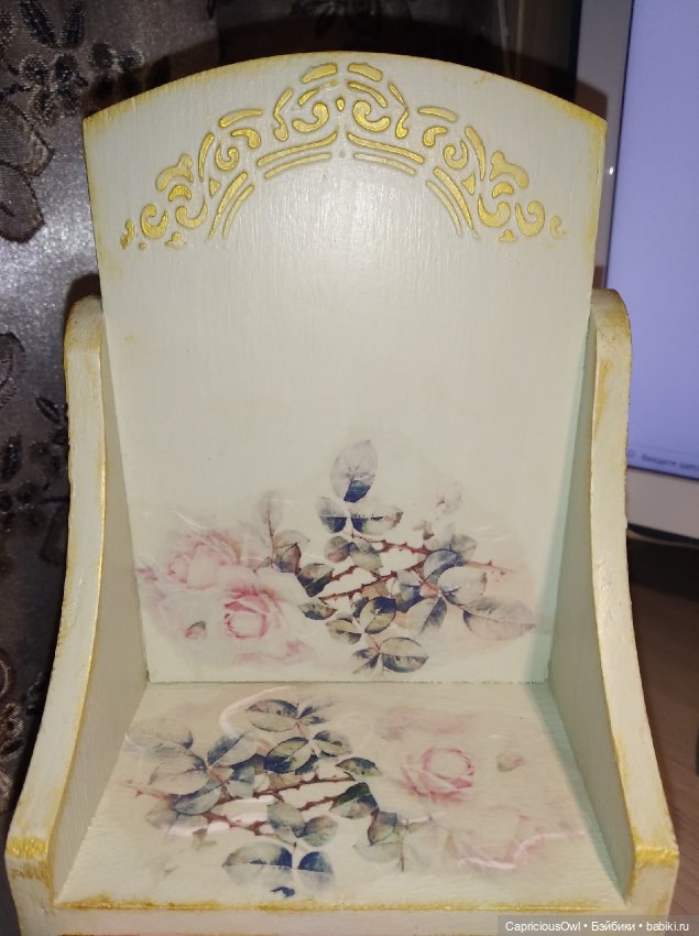 Акварельные розы — Мебель для кукол и домиков: фото