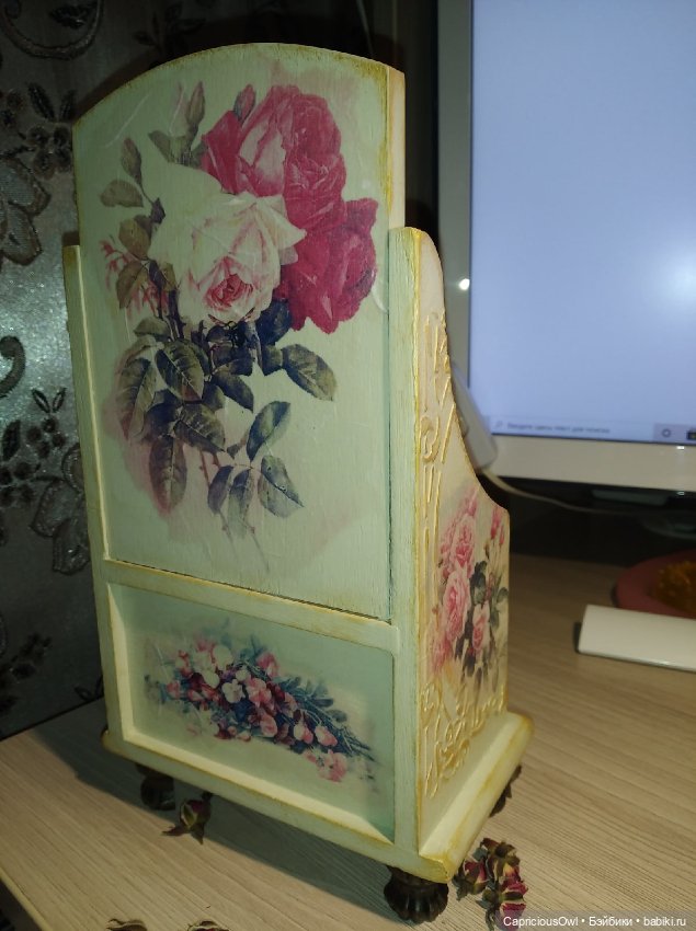 Акварельные розы — Мебель для кукол и домиков: фото