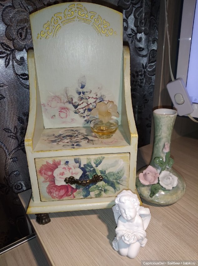 Акварельные розы — Мебель для кукол и домиков: фото