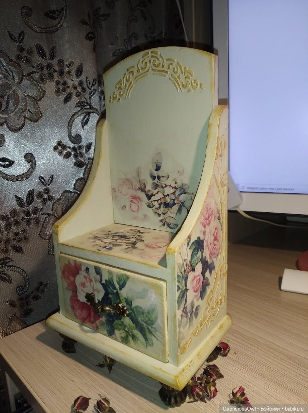 Акварельные розы — Мебель для кукол и домиков: фото (фото 8)