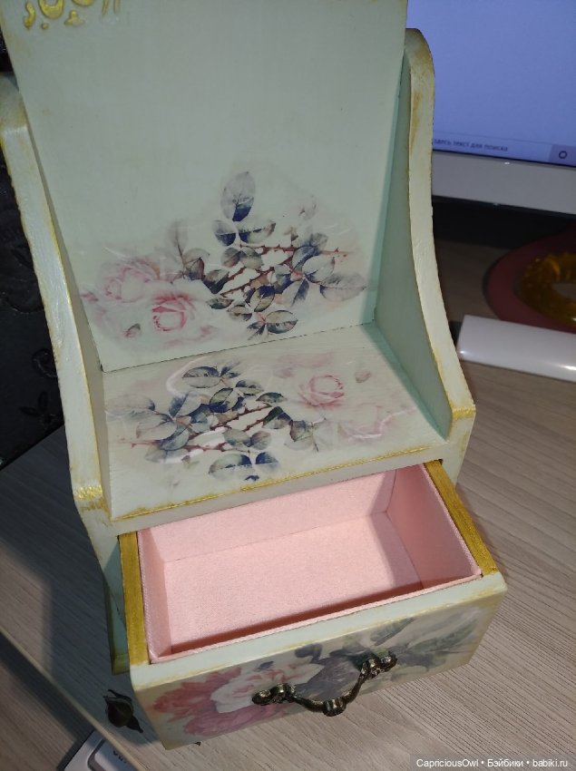 Акварельные розы — Мебель для кукол и домиков: фото