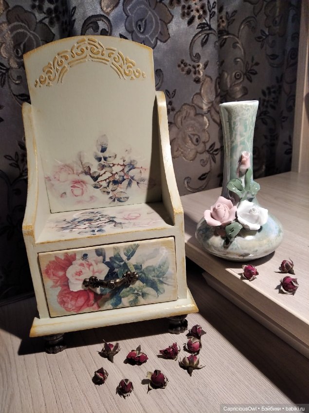 Акварельные розы — Мебель для кукол и домиков: фото (фото 2)