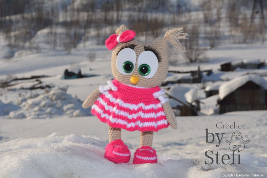 Совушки — Вязаные игрушки и амигуруми: крючком (фото 7)