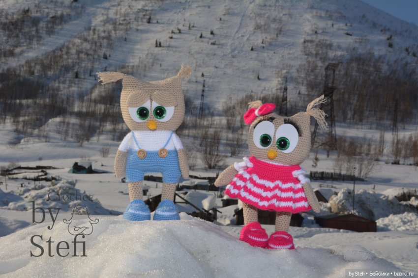 Совушки — Вязаные игрушки и амигуруми: крючком (фото 10)
