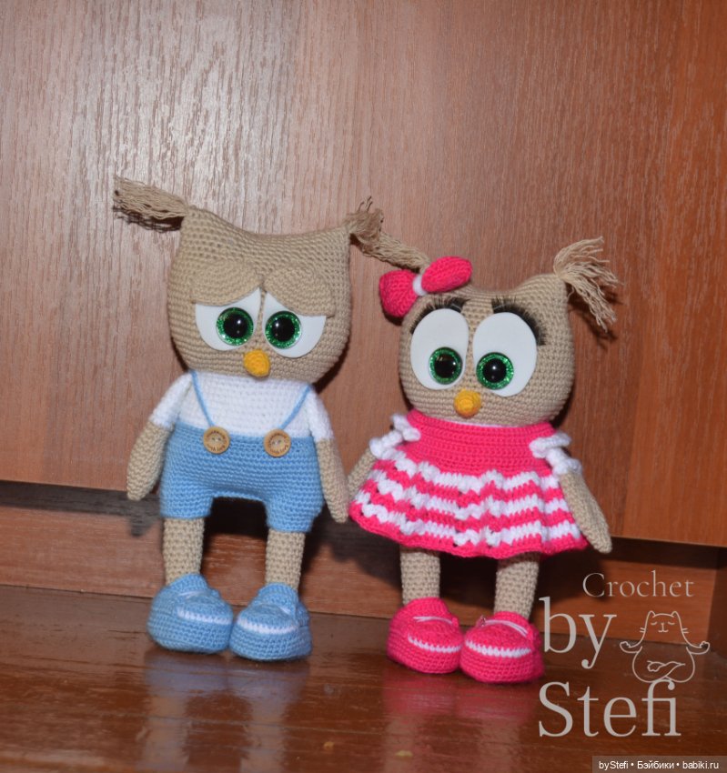 Совушки — Вязаные игрушки и амигуруми: крючком