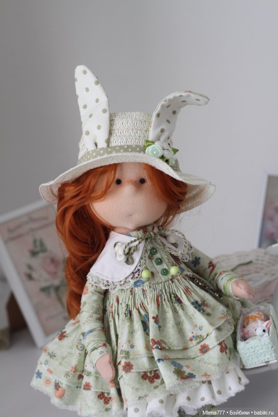 Зайка интерьерная текстильная