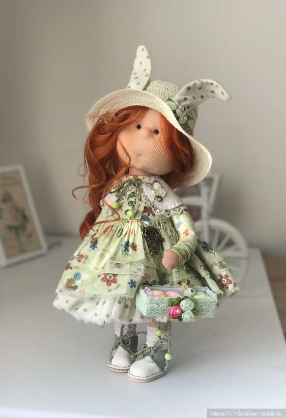 Зайка интерьерная текстильная (фото 4)