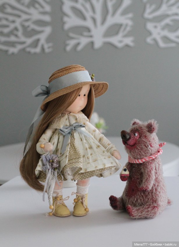 Маша и медведь — Авторские текстильные куклы: Вальдорфские