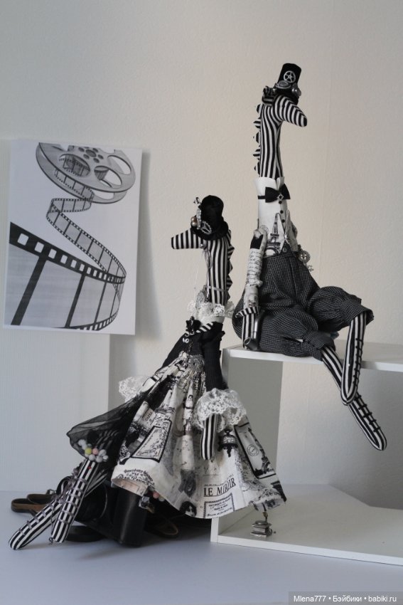 Giraffe — Авторские текстильные куклы: Вальдорфские