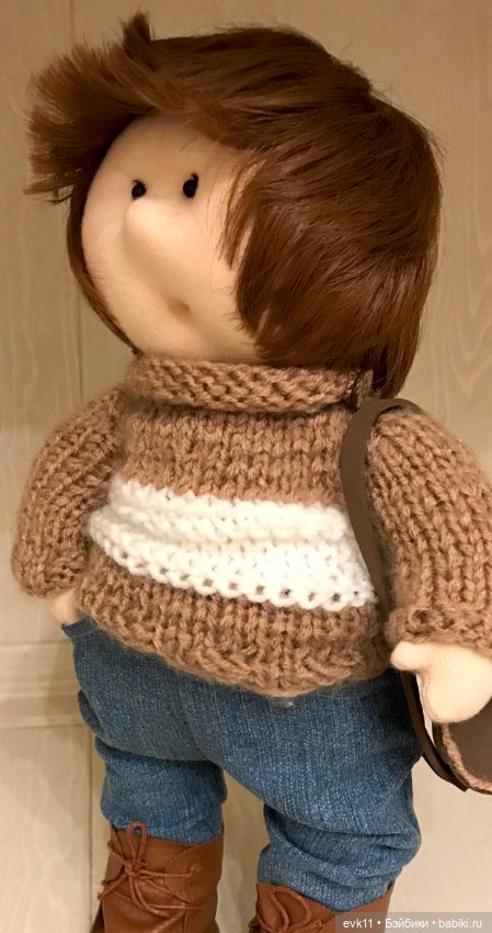 Моя текстильная кукла и проблема выбора волос