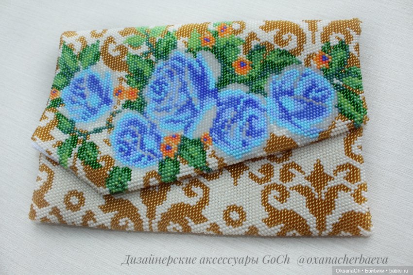 Заготовка для сумочки из бисера