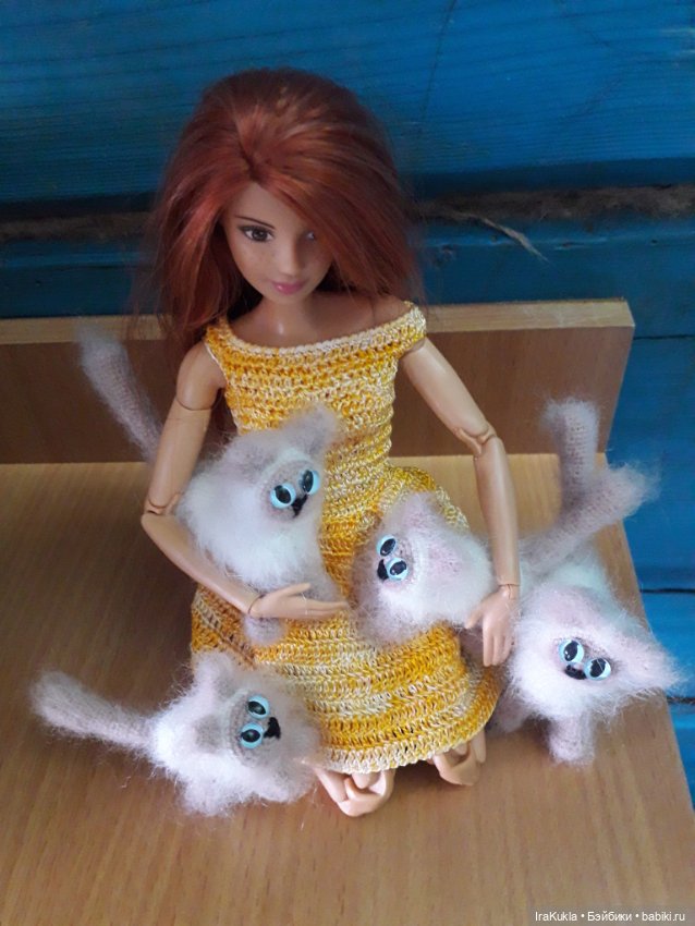 Семейка кошачьих — Вязаные игрушки и амигуруми: крючком (фото 6)