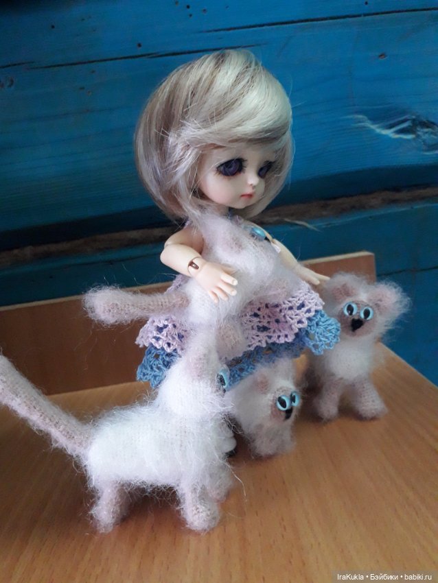 Семейка кошачьих — Вязаные игрушки и амигуруми: крючком (фото 7)