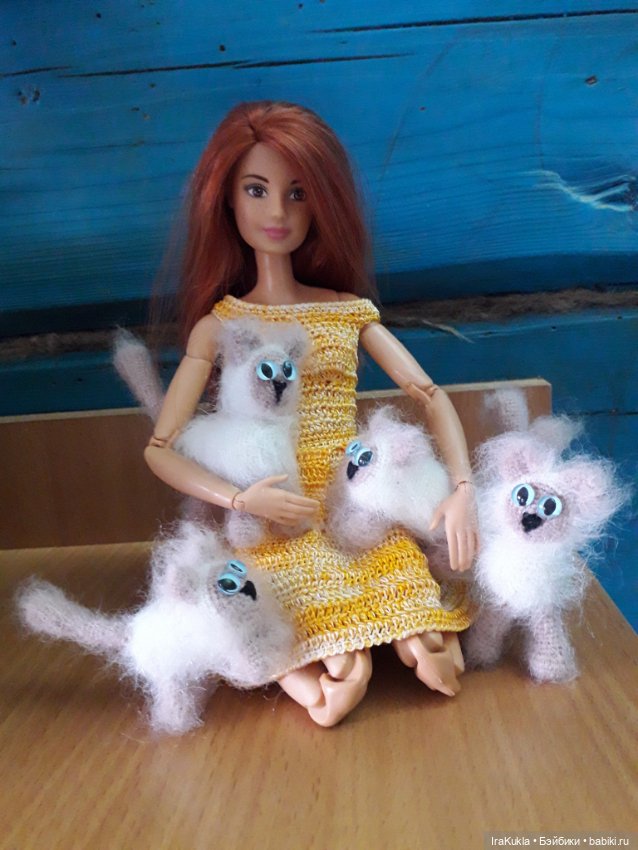 Семейка кошачьих — Вязаные игрушки и амигуруми: крючком (фото 5)