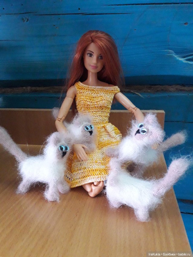 Семейка кошачьих — Вязаные игрушки и амигуруми: крючком (фото 3)