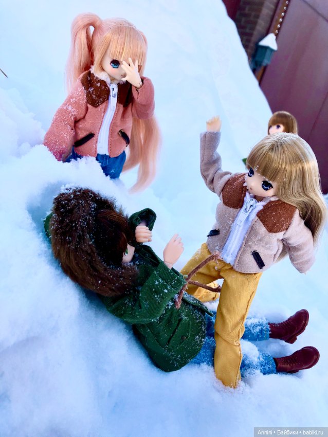 Зимняя прогулка азонок и немного информации о персонажах