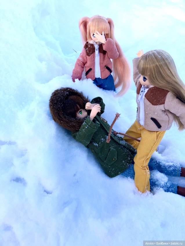Зимняя прогулка азонок и немного информации о персонажах