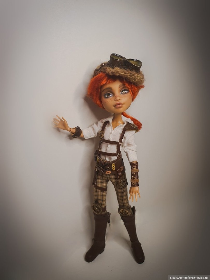 Эльфочка механик и ее маленький друг. Стимпанк (фото 8)