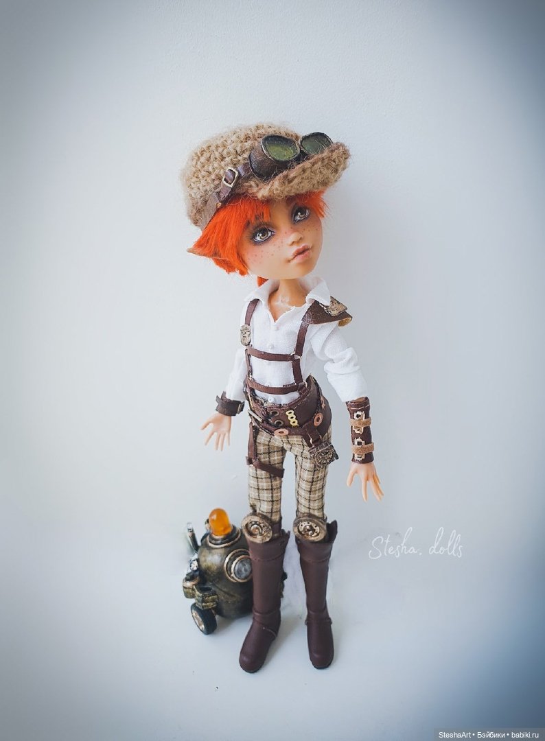 Эльфочка механик и ее маленький друг. Стимпанк (фото 4)