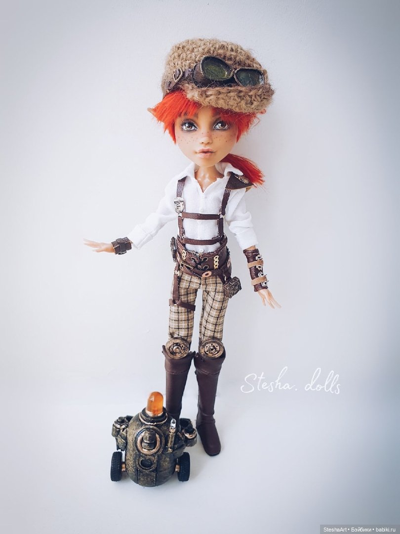 Эльфочка механик и ее маленький друг. Стимпанк (фото 7)