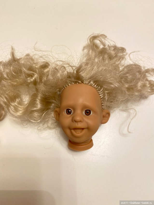Реставрация старой испанской мягконабивной куклы (фото 3)