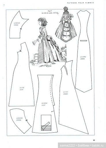 Robe de style princesse, 1875-80