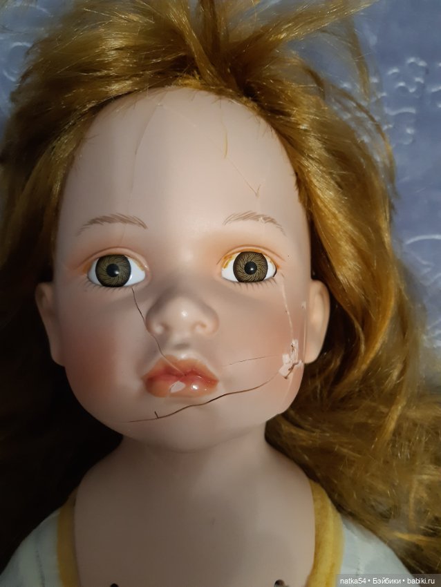 Первый опыт реставрации — Ремонт и реставрация фарфоровых кукол: склейка (фото 2)