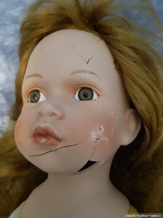Первый опыт реставрации — Ремонт и реставрация фарфоровых кукол: склейка