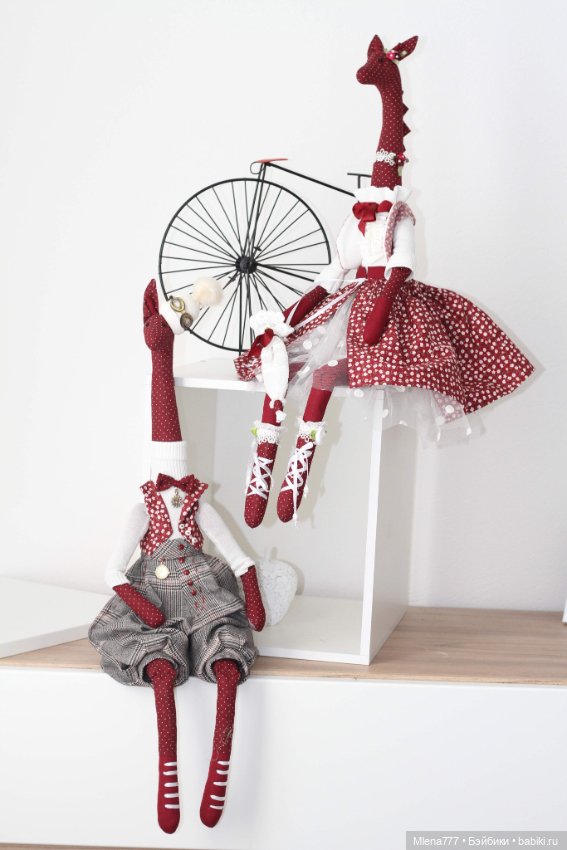 Интерьерные жирафы — Текстильные игрушки и примитивы: кофейные (фото 4)