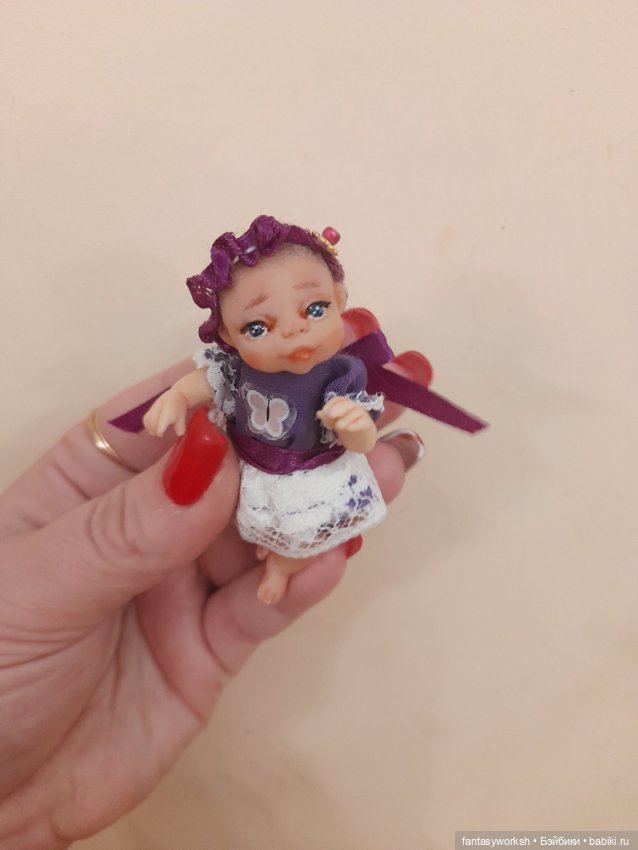 Микроскопическая леди и ее гардероб. Авторские куклы Натальи Игнатьевой (фото 10)