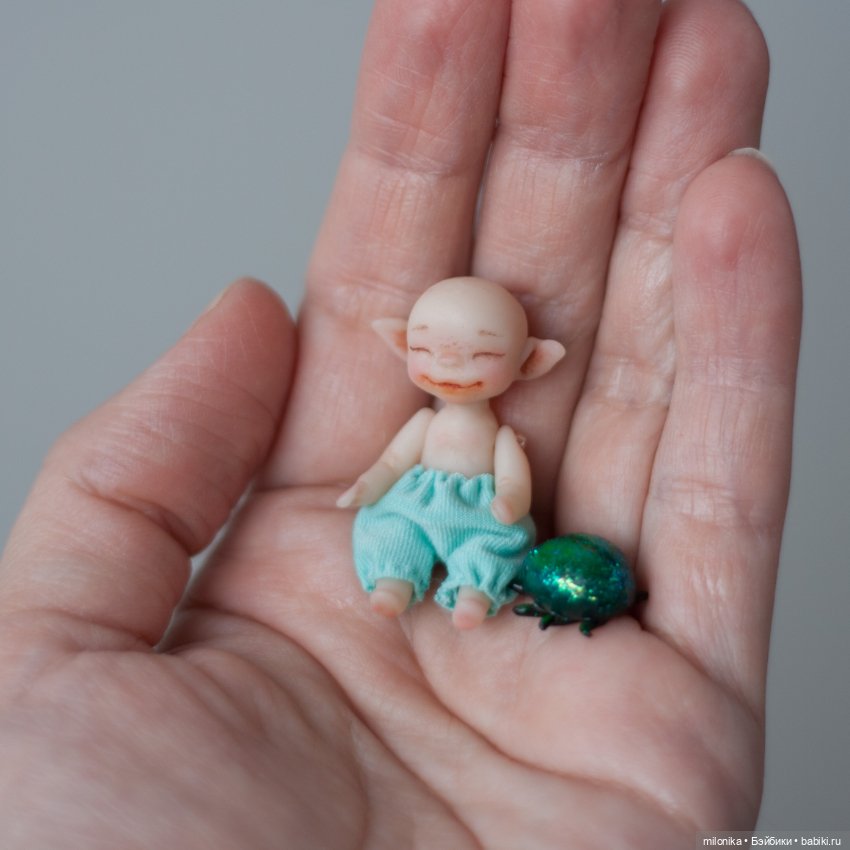 Мои новые малюсики — Авторские миниатюрные куклы: лепка