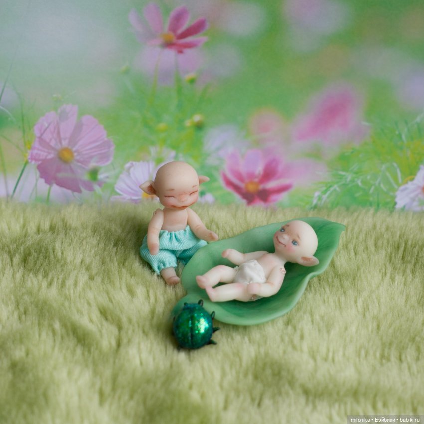 Мои новые малюсики — Авторские миниатюрные куклы: лепка