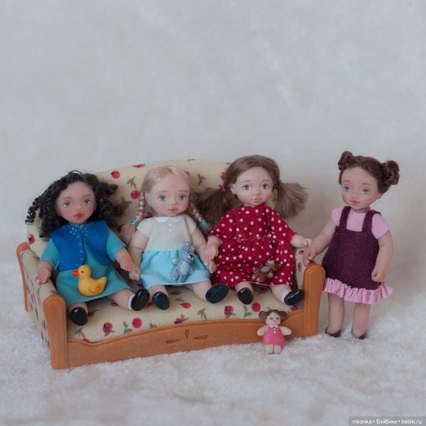 Мои новые малюсики — Авторские миниатюрные куклы: лепка
