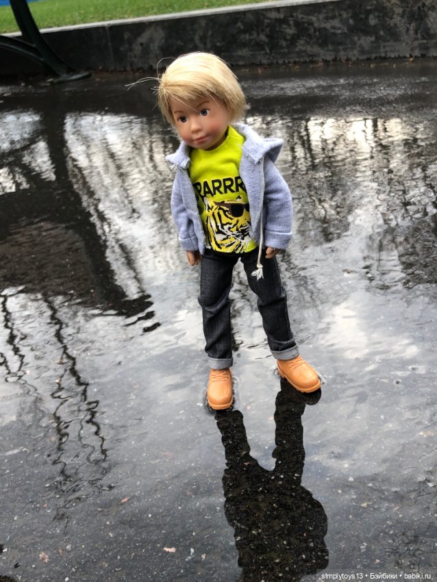 Прогулка Мишки по весеннему Харькову